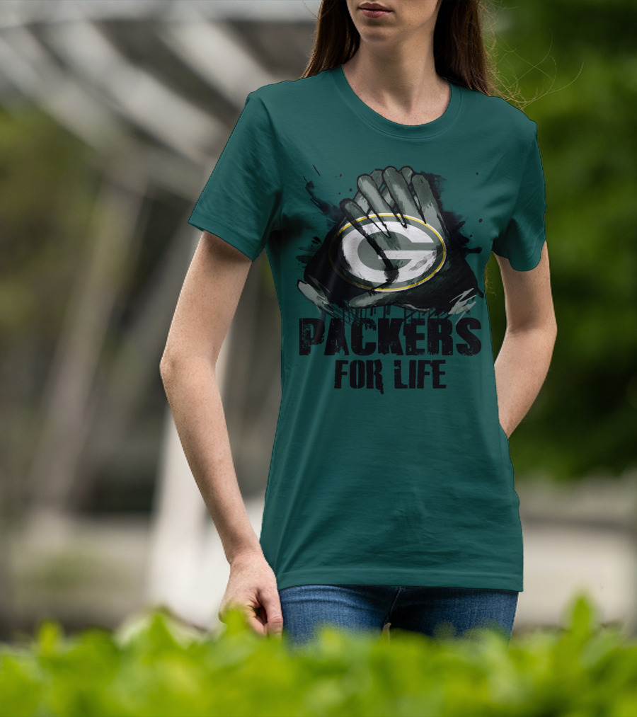 Packers For Life Green Bay Packers G T-Shirt