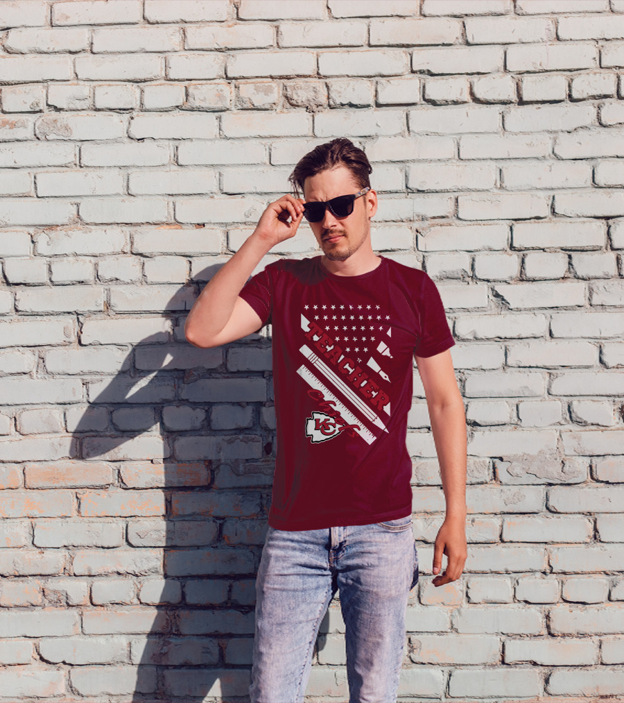 Kansas City Chiefs Teacher Stars And Stripes T-Shirt