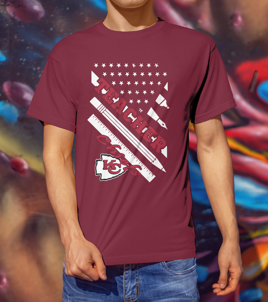 Kansas City Chiefs Teacher Stars And Stripes T-Shirt