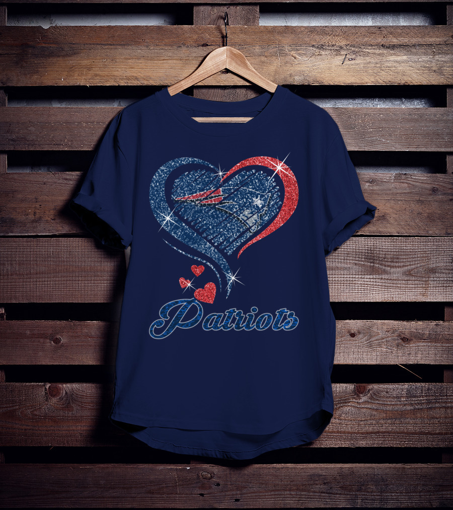 Patriots Heart Glitter T-Shirt