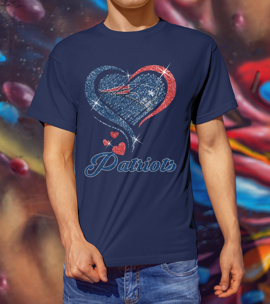 Patriots Heart Glitter T-Shirt