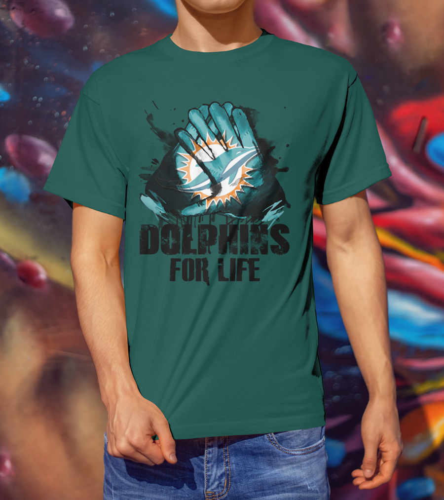 Dolphins For Life Miami Dolphins T-Shirt