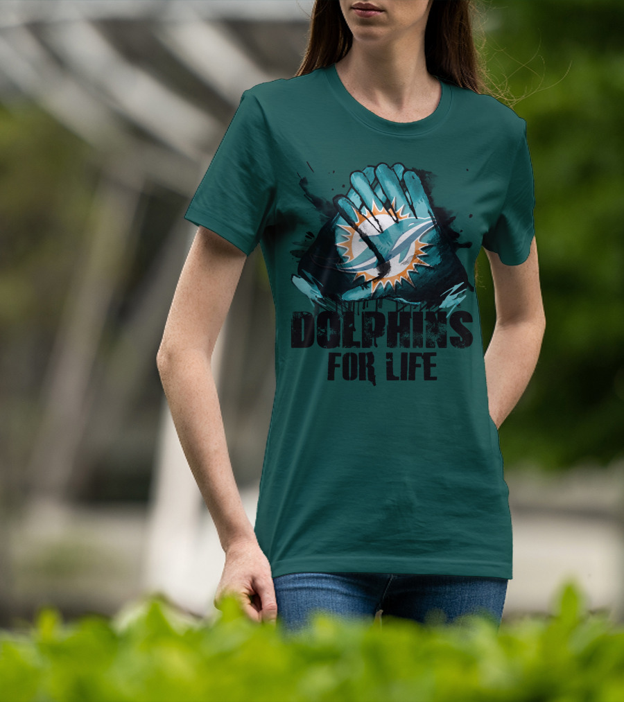 Dolphins For Life Miami Dolphins T-Shirt