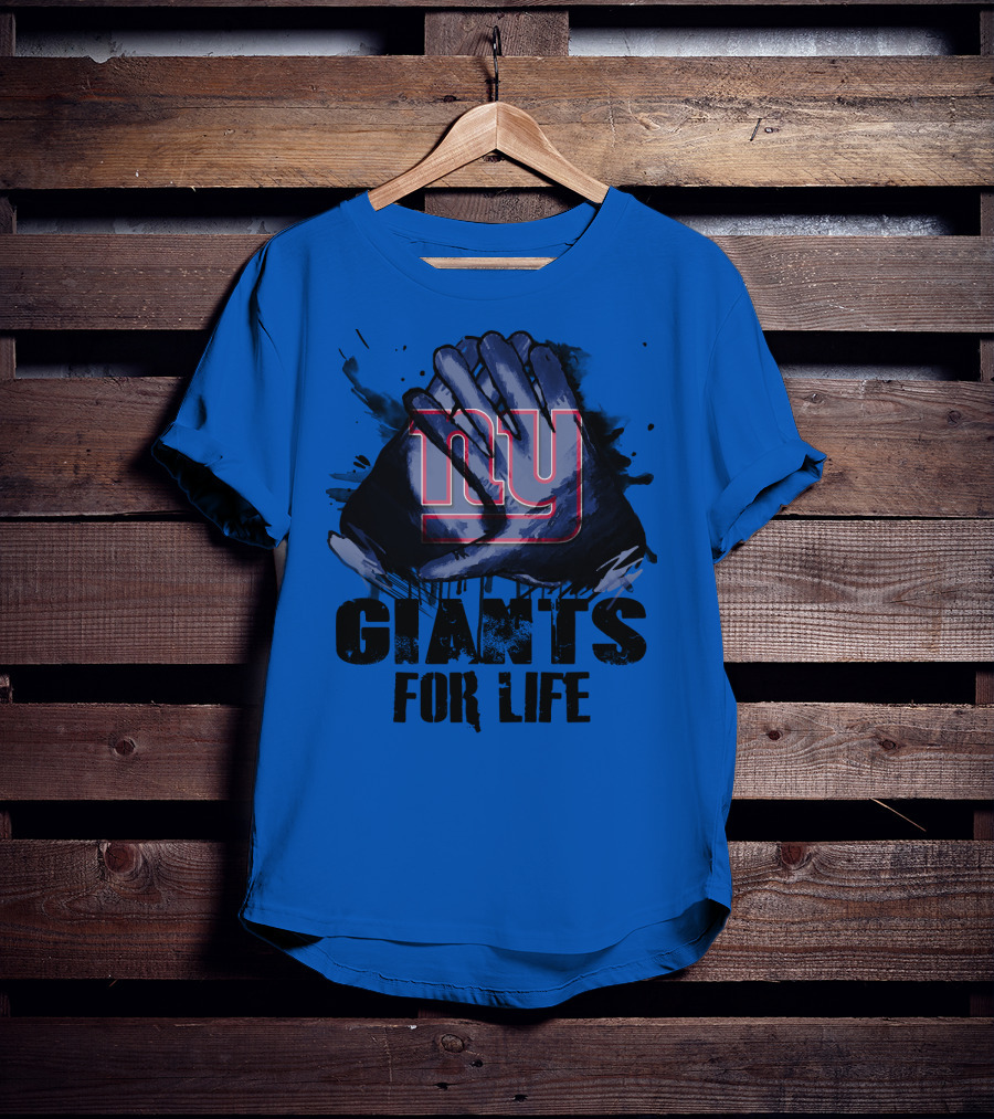 Newyork Giants For Life Ny Giants Fan Gear T-Shirt