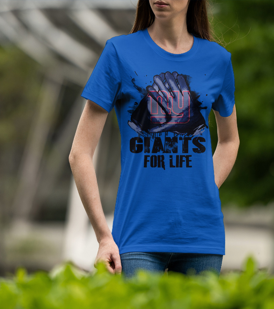 Newyork Giants For Life Ny Giants Fan Gear T-Shirt