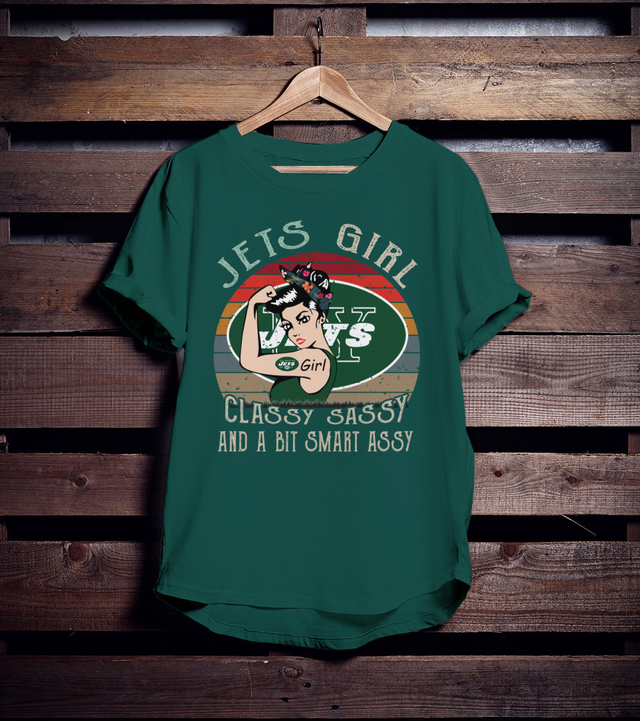 Jets Girl Classy Sassy And A Bit Smart Assy T-Shirt