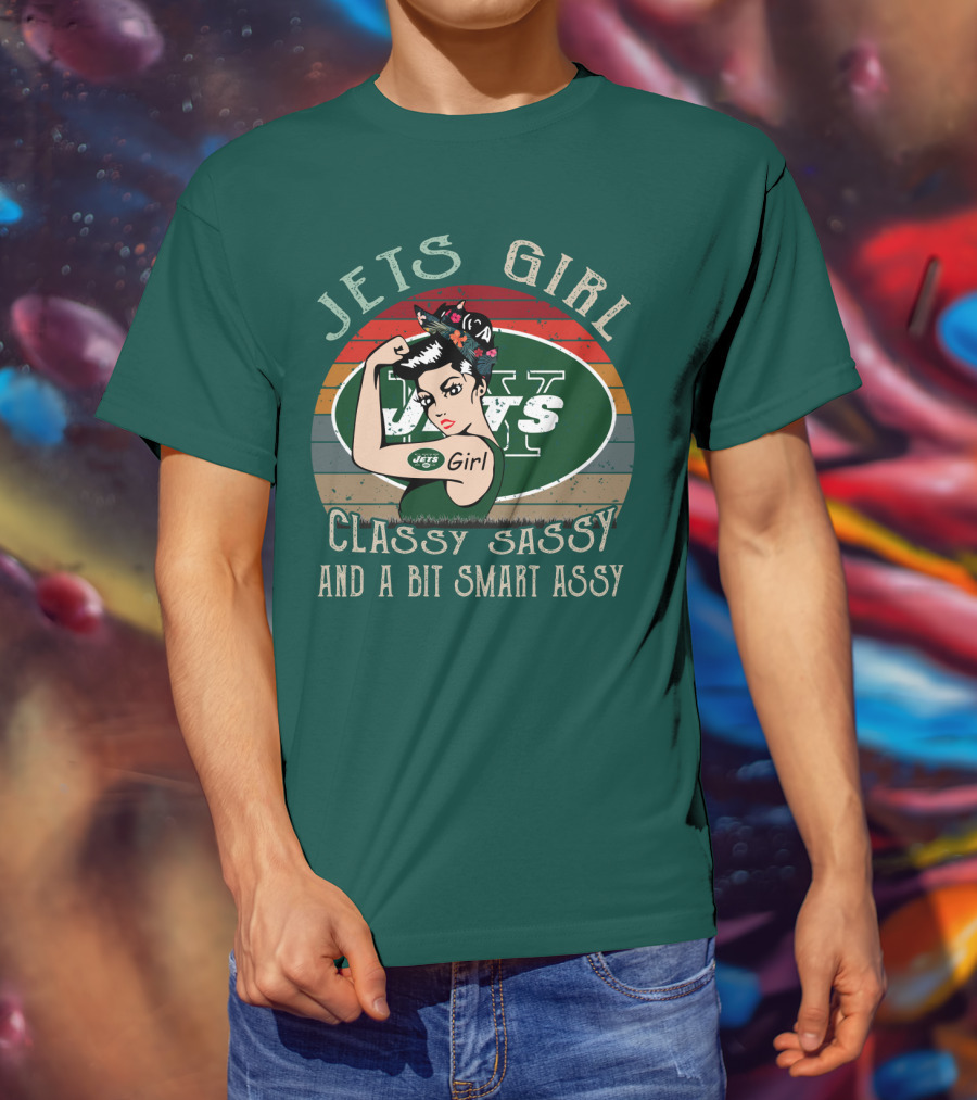 Jets Girl Classy Sassy And A Bit Smart Assy T-Shirt