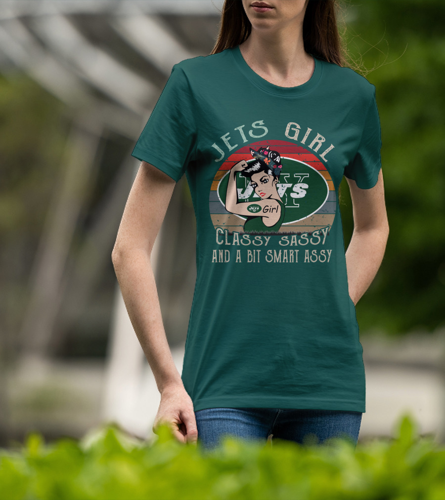 Jets Girl Classy Sassy And A Bit Smart Assy T-Shirt