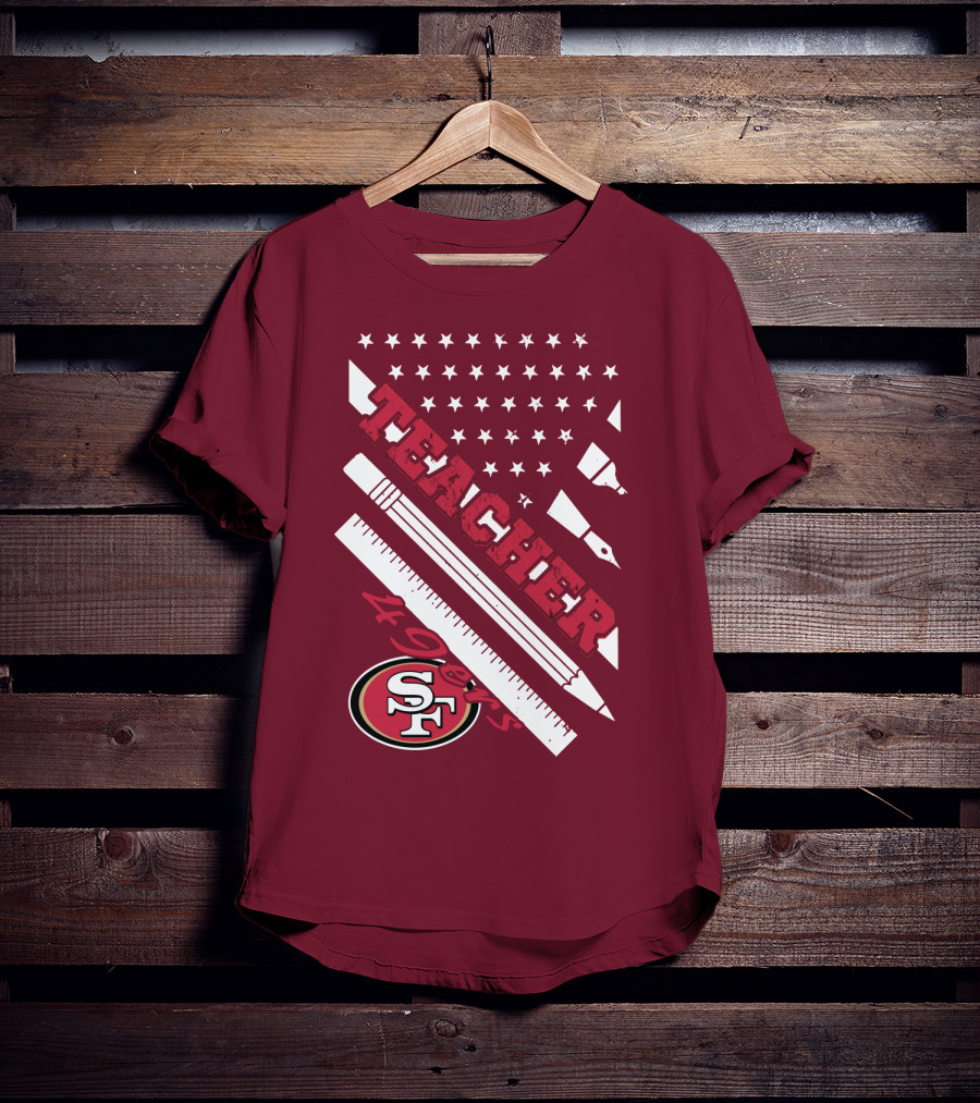 San Francisco 49ers Teacher Stars And Tools T-Shirt