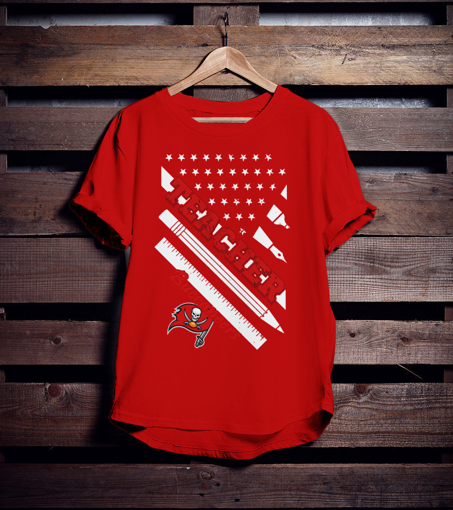 Teacher Tampa Bay Buccaneers Flag T-Shirt