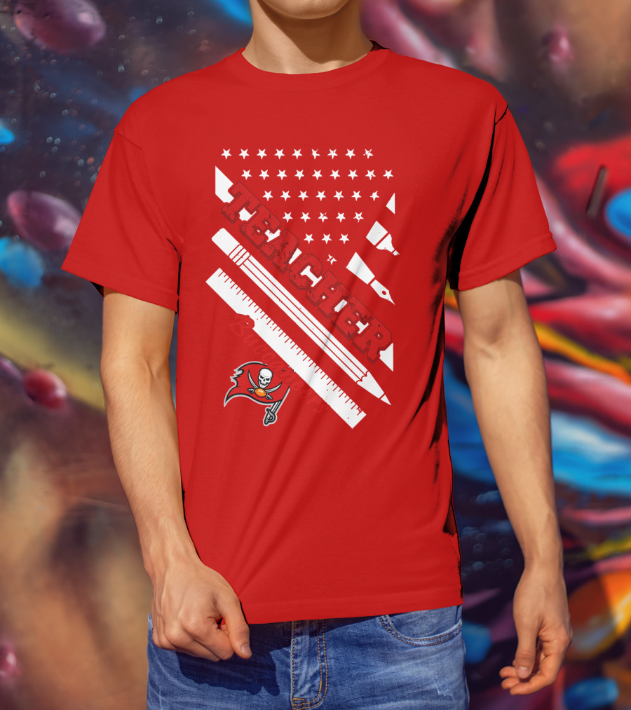 Teacher Tampa Bay Buccaneers Flag T-Shirt