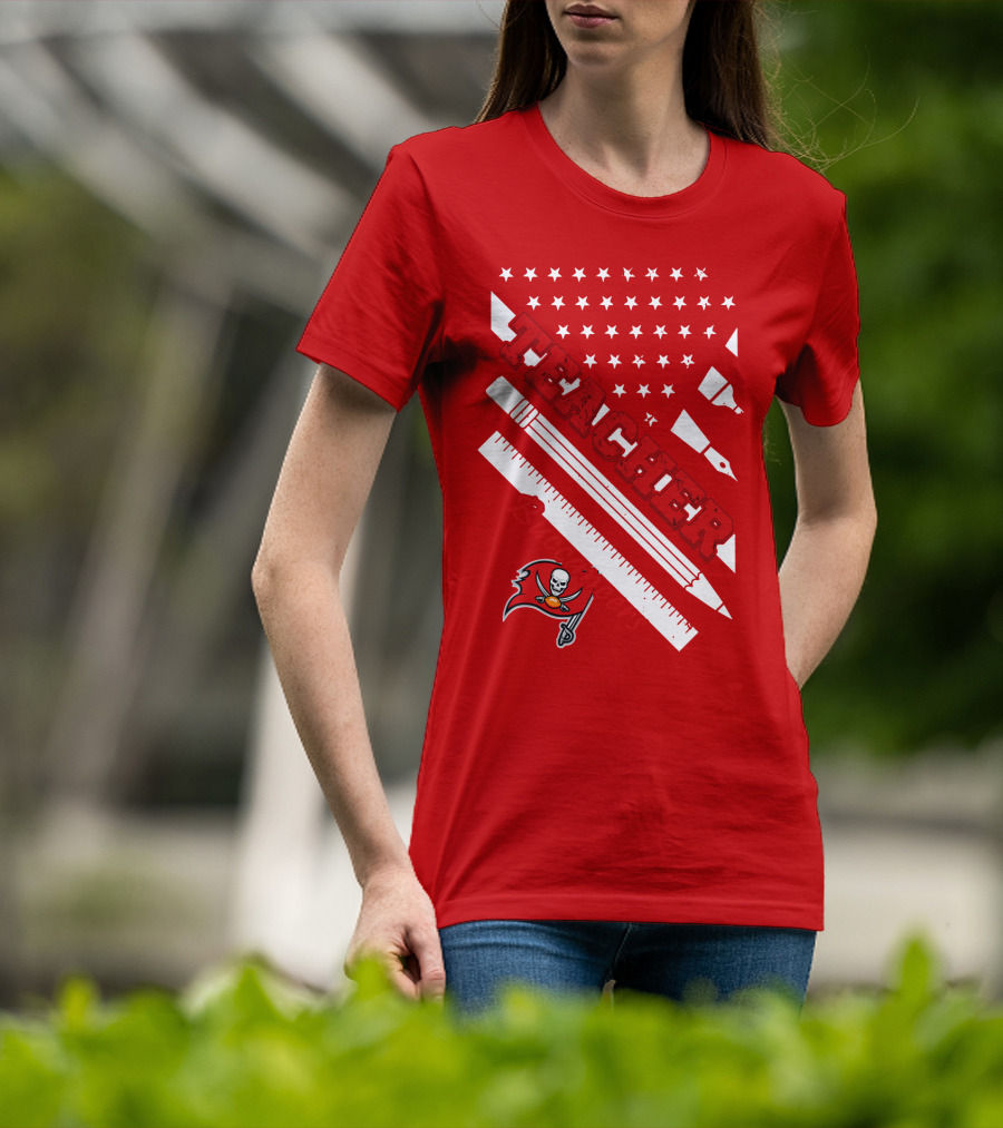 Teacher Tampa Bay Buccaneers Flag T-Shirt
