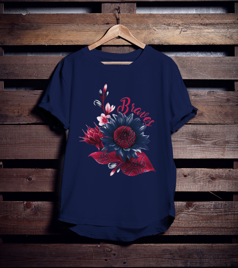 Atlanta Braves Floral A T-Shirt