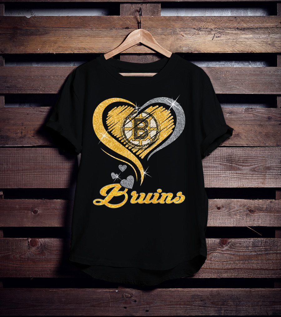 Boston Bruins Heart T-Shirt