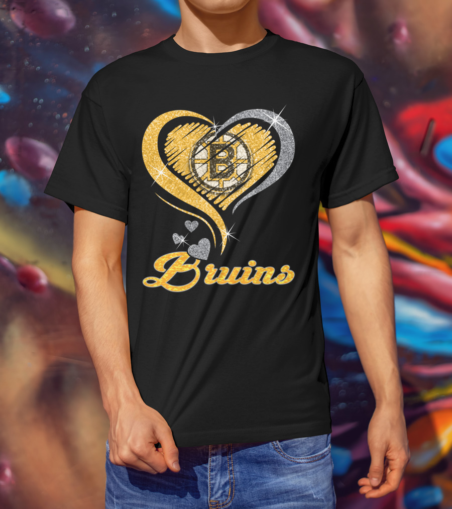 Boston Bruins Heart T-Shirt