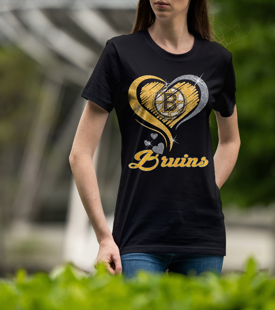 Boston Bruins Heart T-Shirt