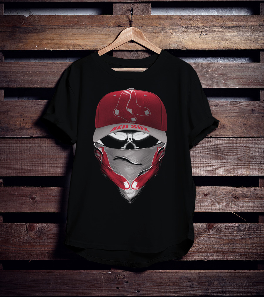 Boston Red Sox Cap And Bandana With Team T-Shirt