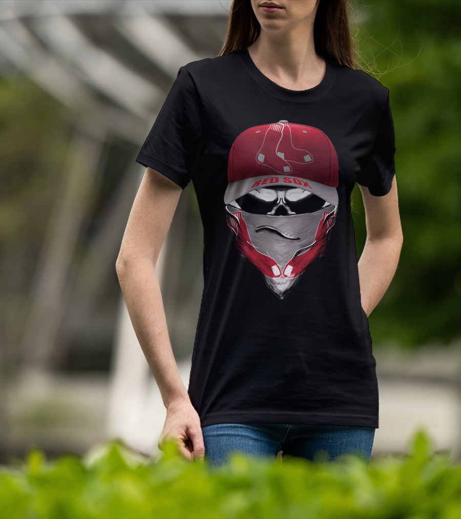 Boston Red Sox Cap And Bandana With Team T-Shirt