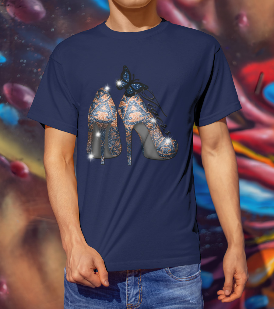 Auburn Tigers High Heels Butterfly T-Shirt