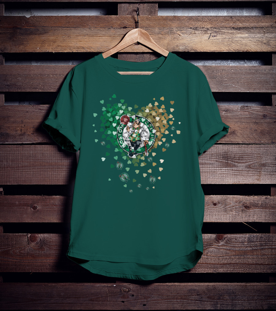 Boston Celtics Heart Logo Burst T-Shirt