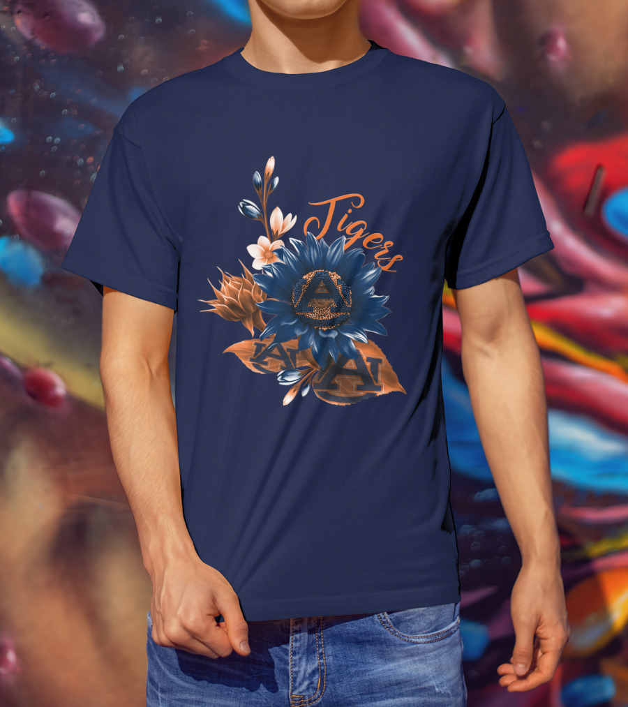 Auburn Tigers Floral T-Shirt