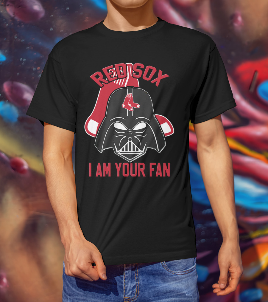 Red Sox I Am Your Fan Darth Vader Baseball Tribute T-Shirt