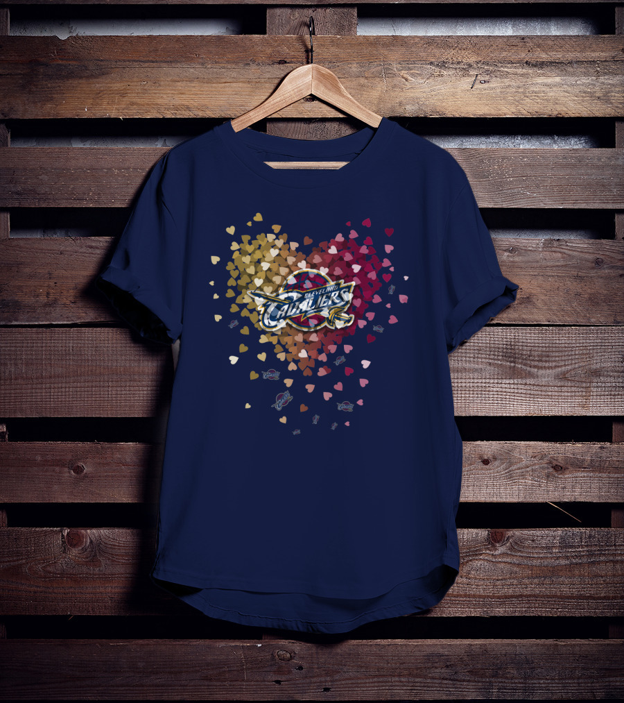 Cleveland Cavaliers Heart T-Shirt