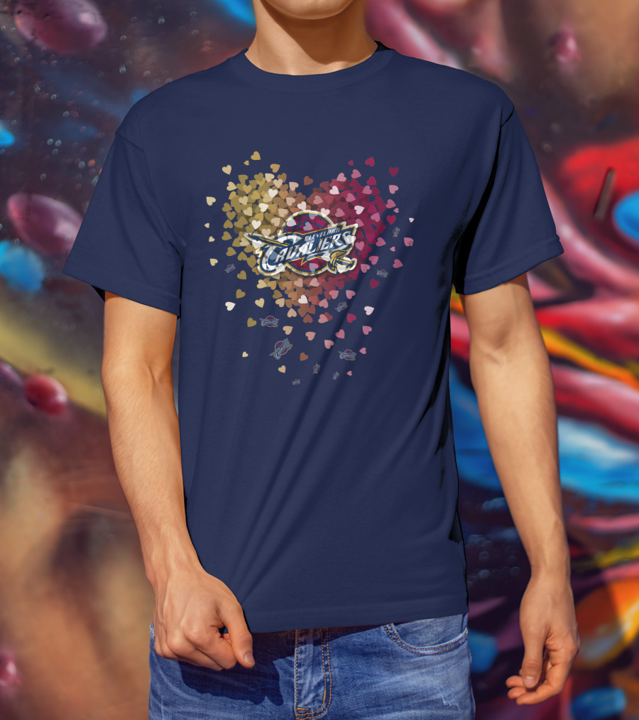 Cleveland Cavaliers Heart T-Shirt
