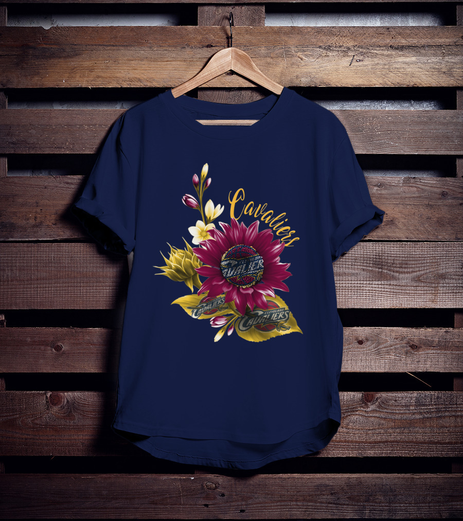 Cleveland Cavaliers Floral Basketball T-Shirt