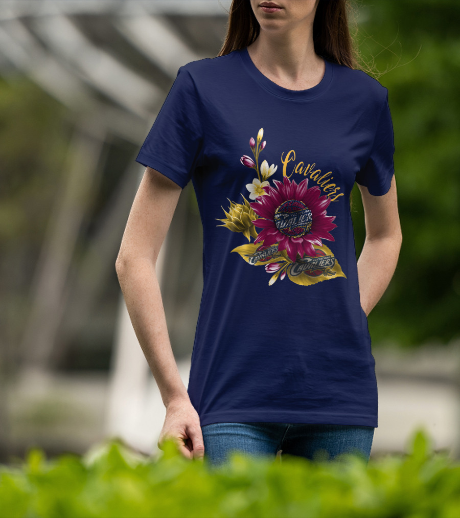 Cleveland Cavaliers Floral Basketball T-Shirt