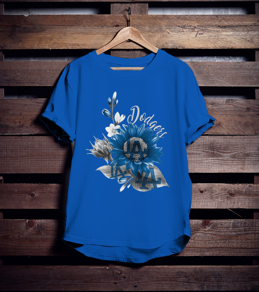Los Angeles Dodgers Floral T-Shirt