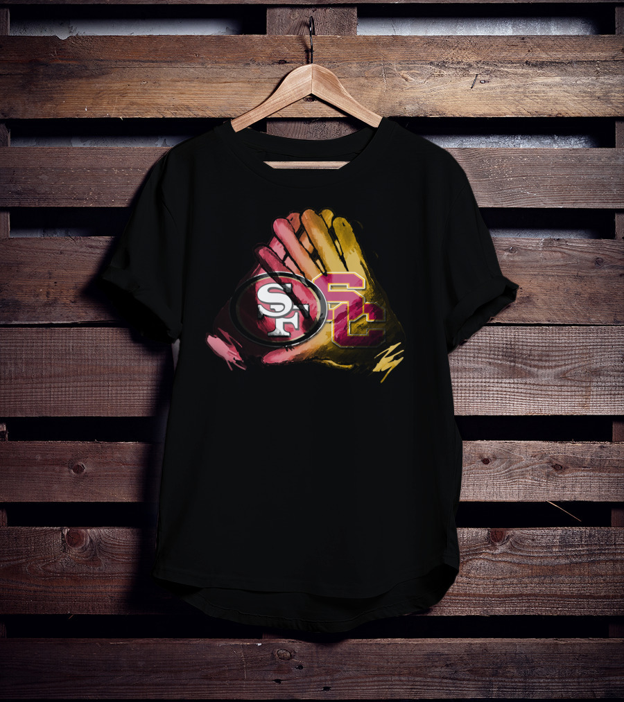49ers And Usc Trojans For Life Fol T-Shirt