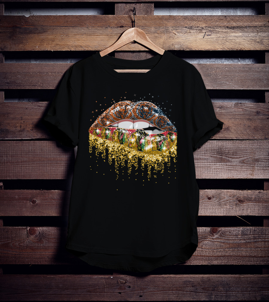 Lip Chicago Blackhawks Lips T-Shirt