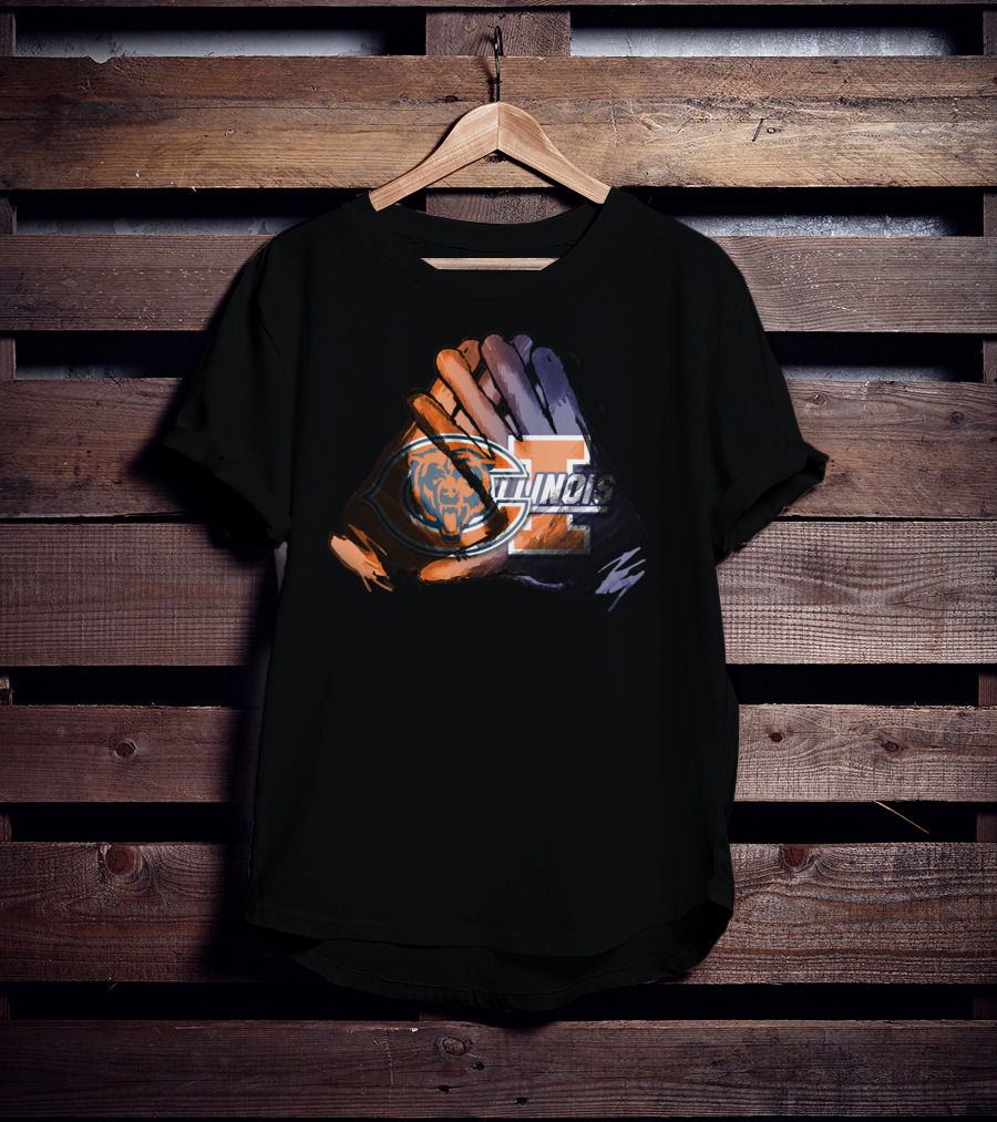 Bears And Fighting Illini For Life T-Shirt