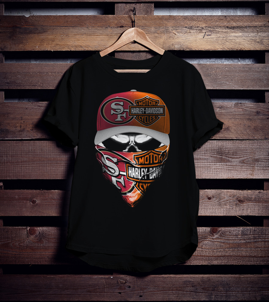 San Francisco 49ers Harley Davidson Motorcycles T-Shirt
