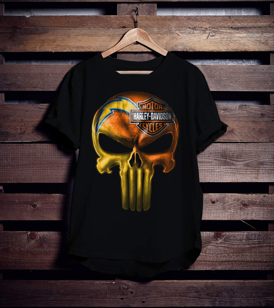 Harley Davidson Punisher Skull Chargers T-Shirt