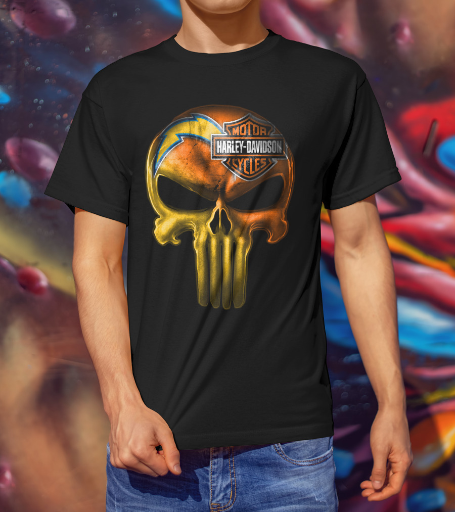 Harley Davidson Punisher Skull Chargers T-Shirt