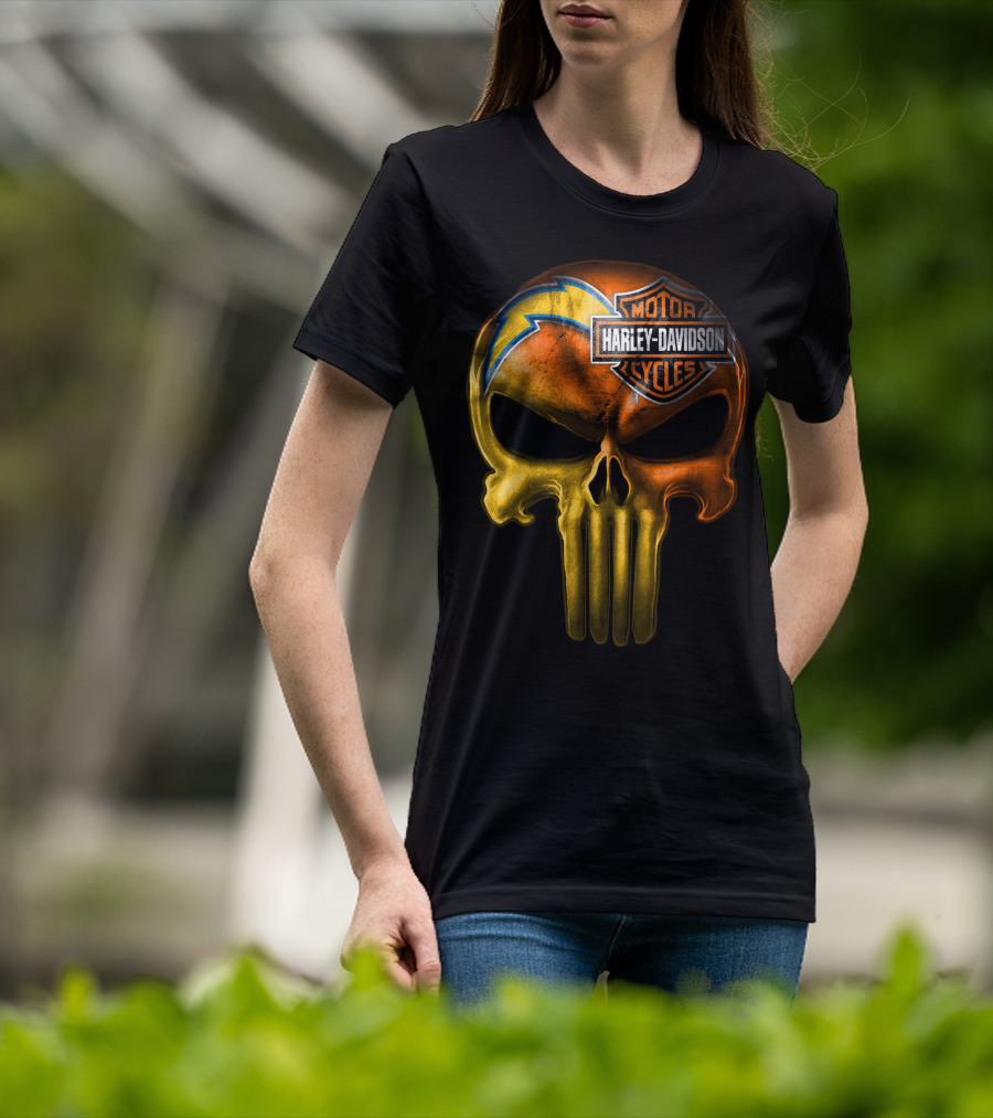 Harley Davidson Punisher Skull Chargers T-Shirt