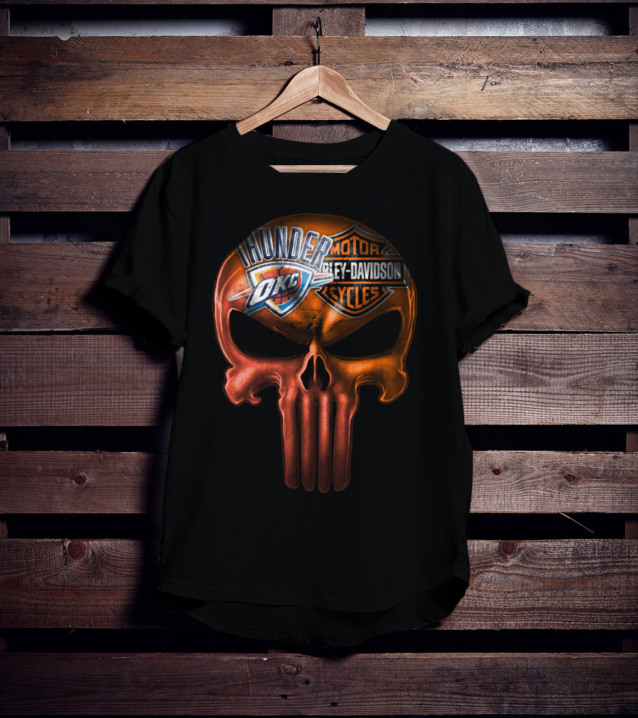 Thunder Okc Harley Davidson Motorcycles T-Shirt
