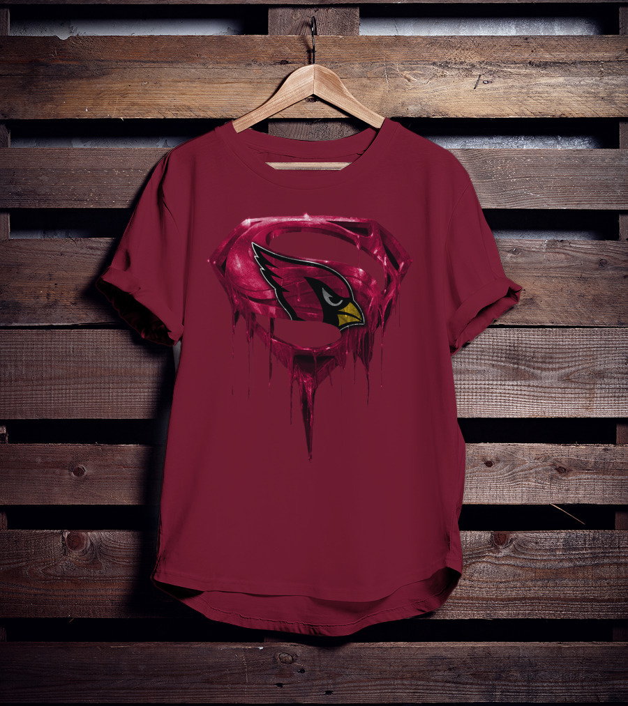 Arizona Cardinals Dripping Superman T-Shirt