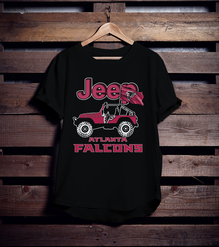 Jeep Atlanta Falcons Off-Road Adventure Fan Gear T-Shirt
