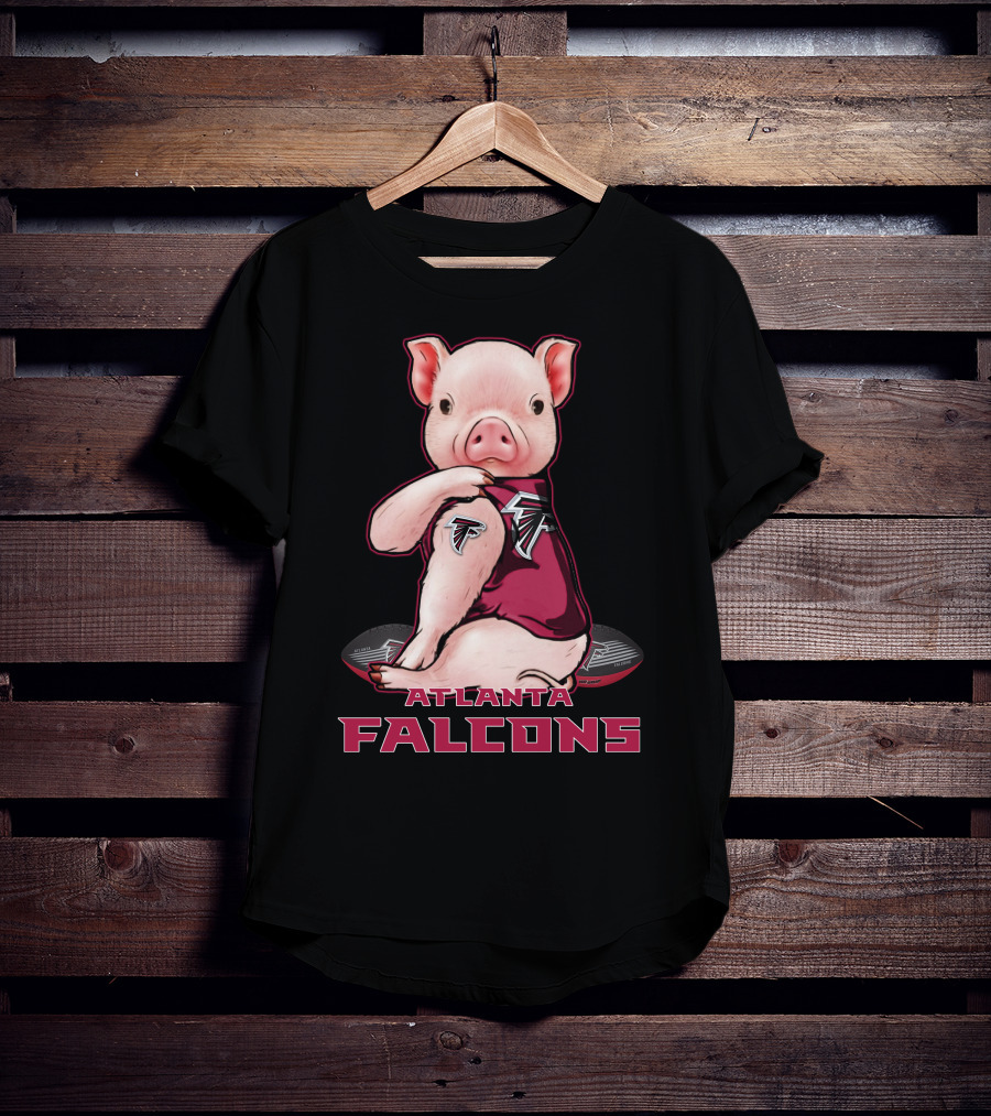 Atlanta Falcons Pig Football Fan T-Shirt
