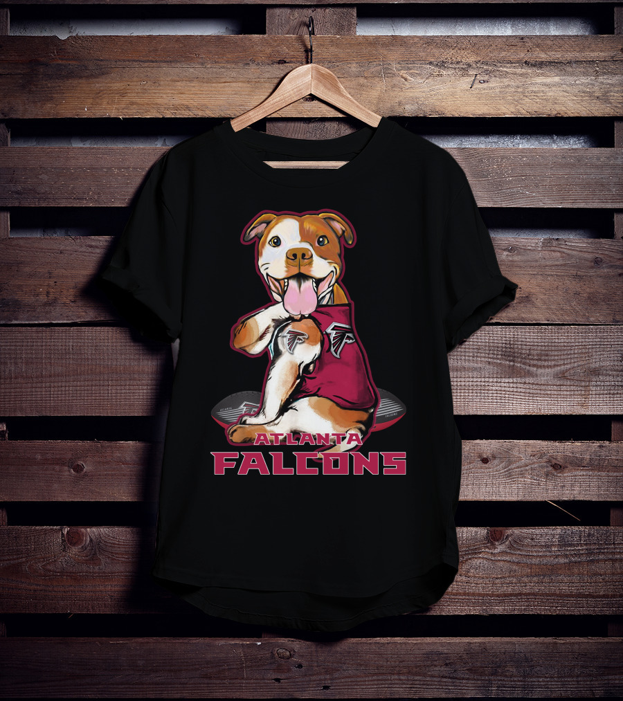 Pittbull Atlanta Falcons Dog T-Shirt