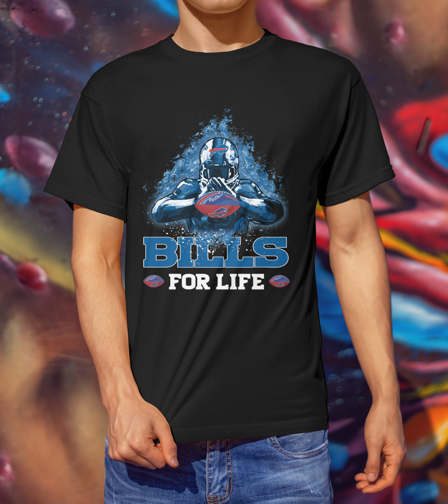 BILLS FOR LIFE Buffalo Bills Football Player NFL T-Shirt