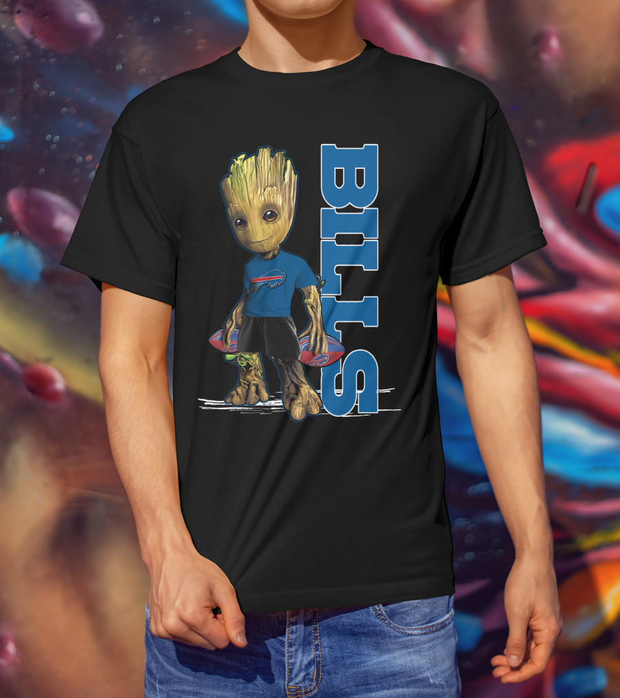 Groot Buffalo Bills NFL Guardians Of The Galaxy T-Shirt