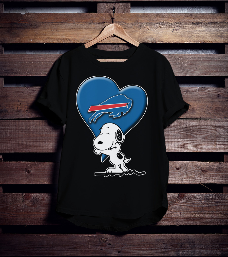 Snoopy Heart Hug Buffalo Bills T-Shirt