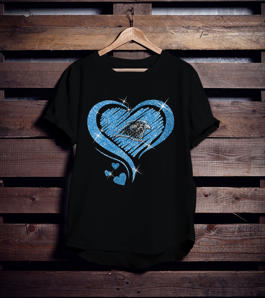 Heart Diamond Carolina Panthers Fan Passion T-Shirt