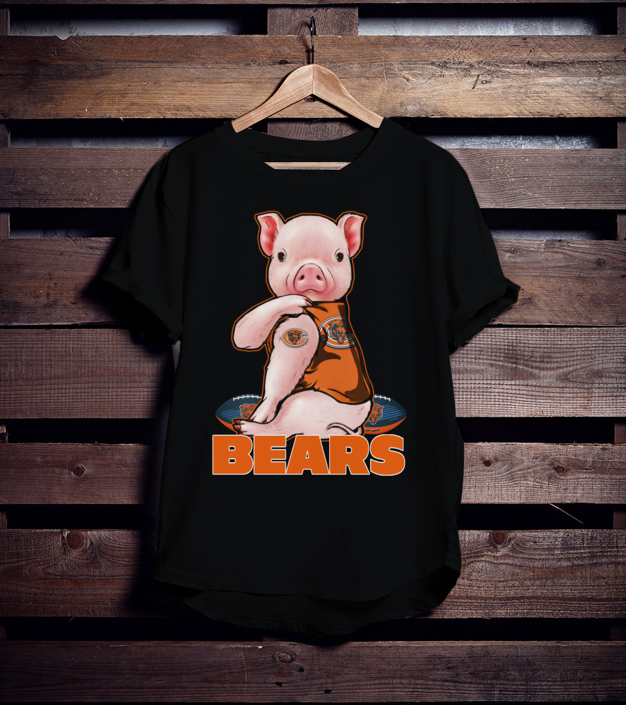 Pig BEARS Football T-Shirt