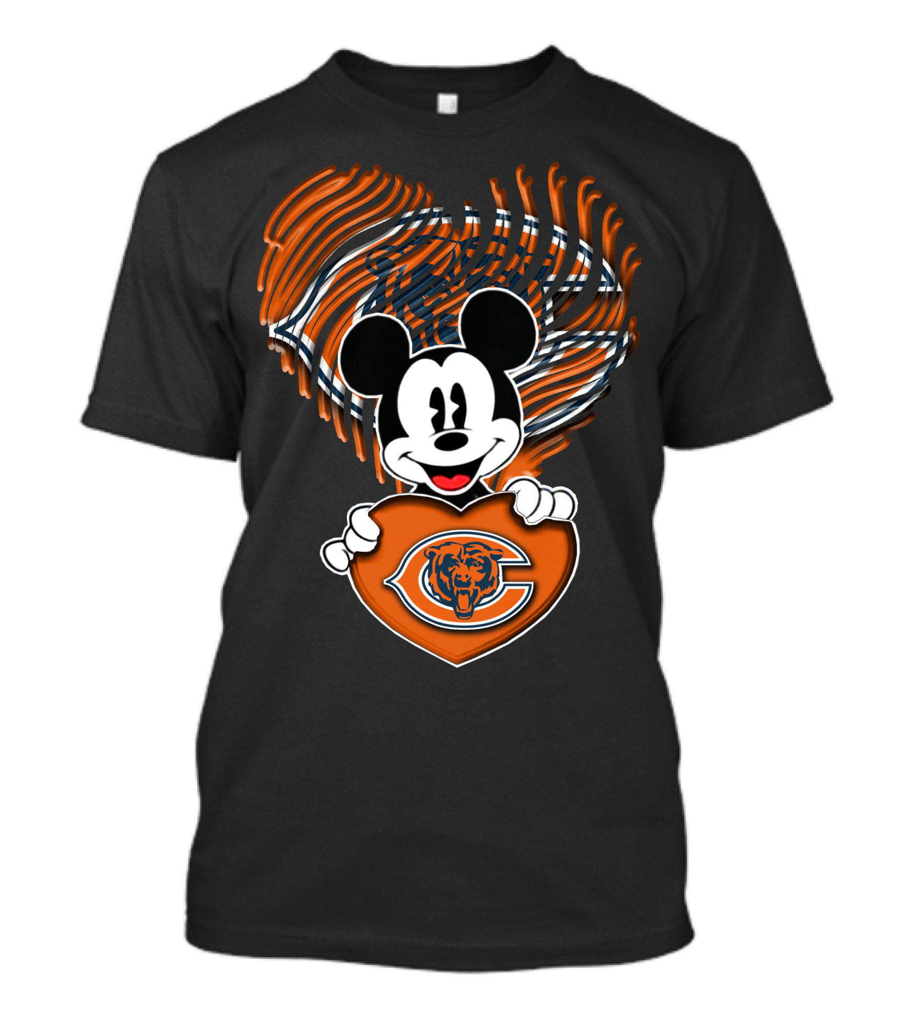 Mick And Heart Shaped Chicago Bears T-Shirt