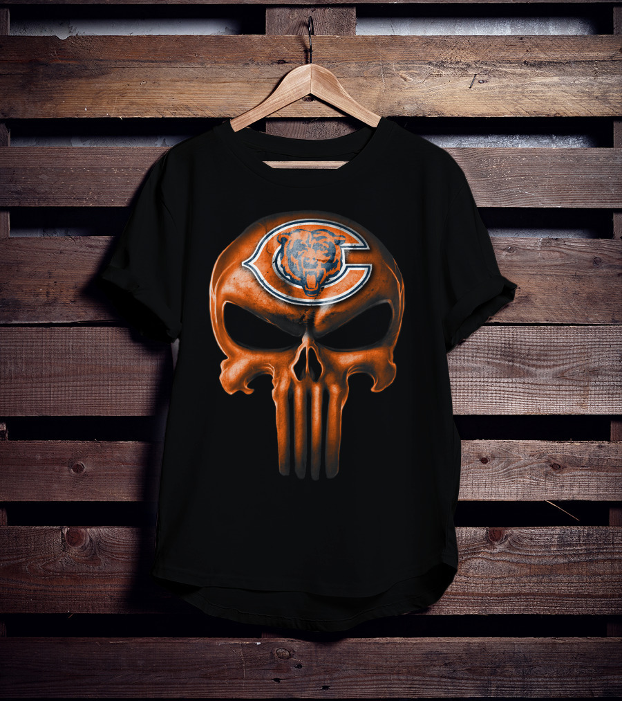 Chicago Bears Skull T-Shirt